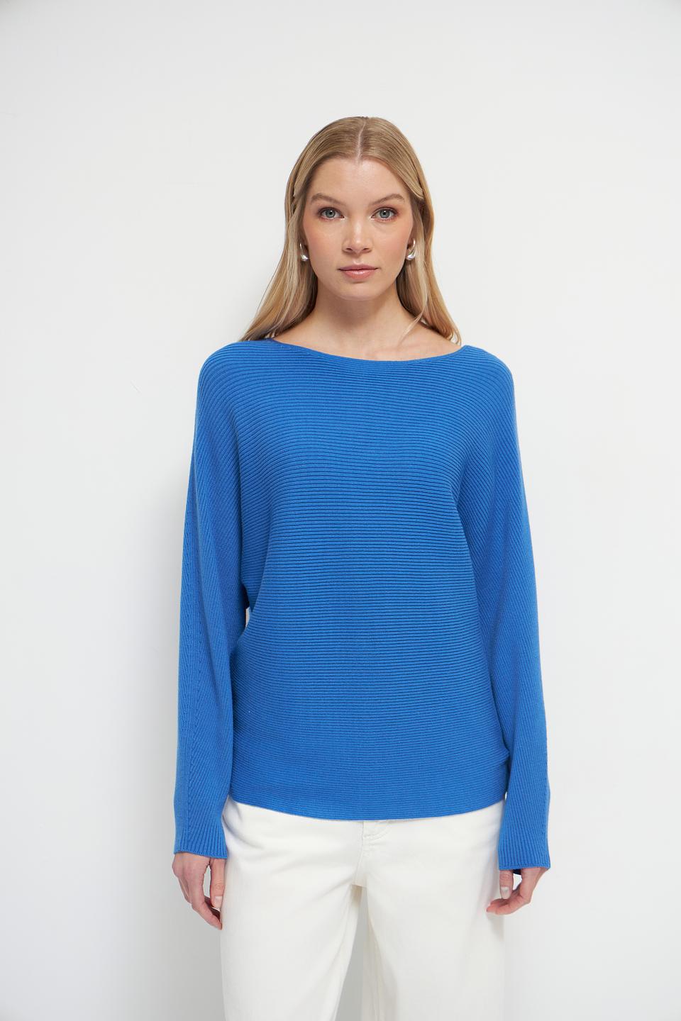 Пуловер Oui женский лазурный