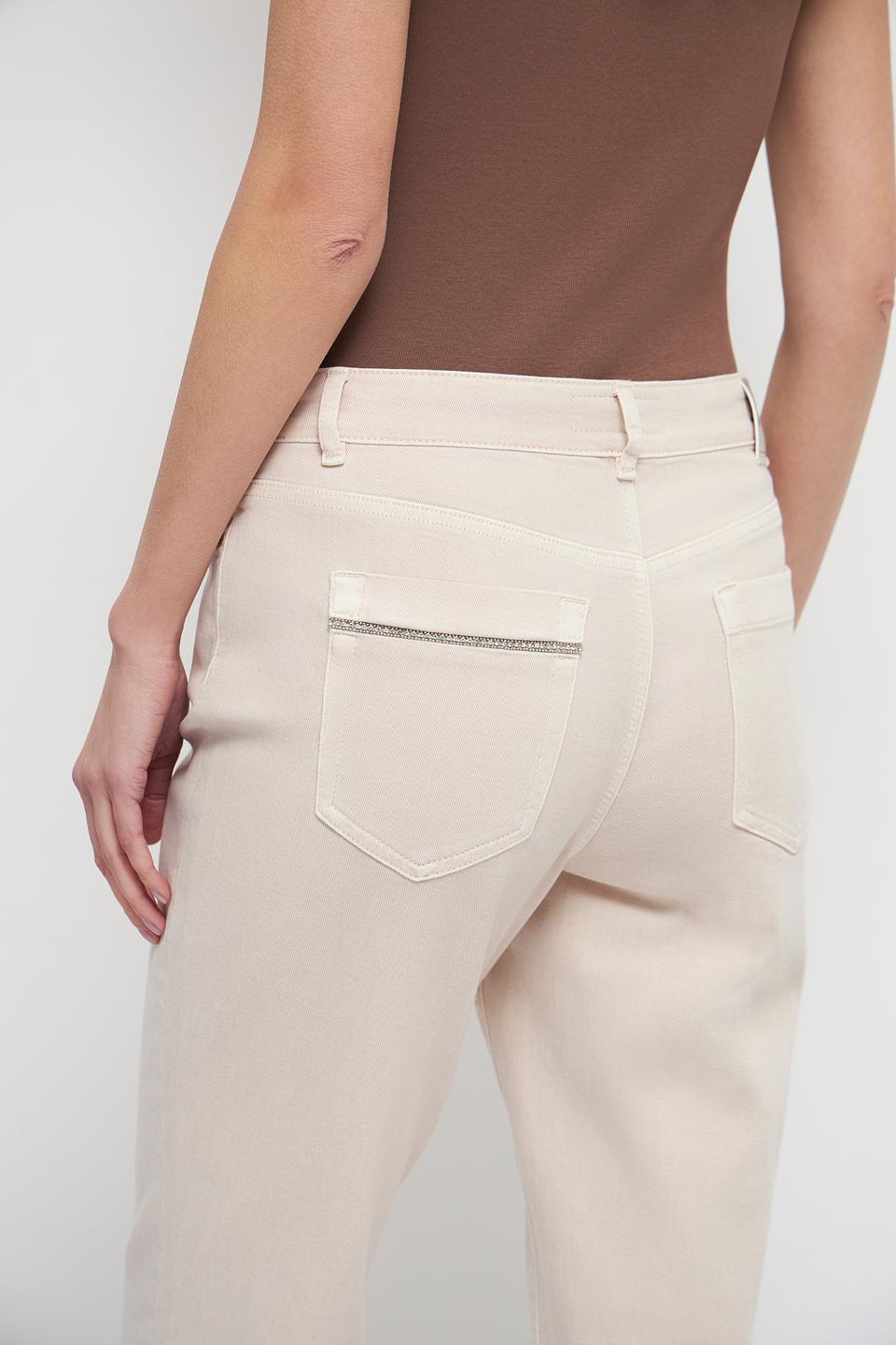 Брюки прямые Marc Cain бежевые
