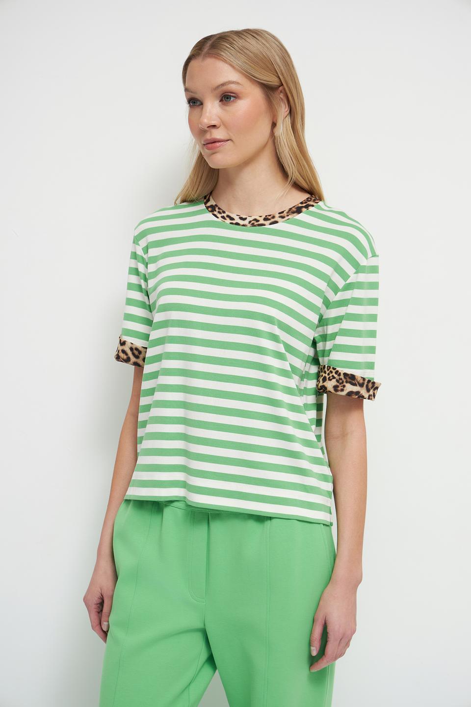 Футболка Marc Cain полоска, зелёный