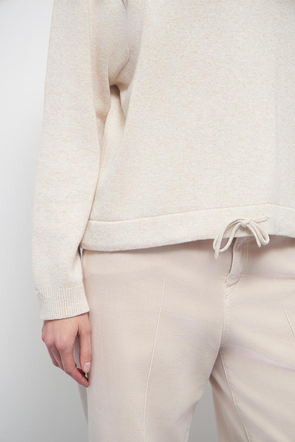 Пуловер Oui бежевый