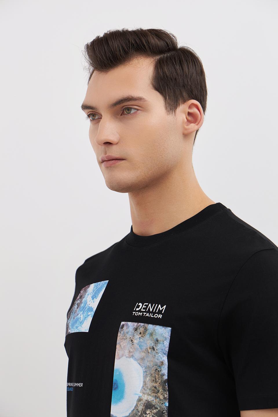 Футболка Tom Tailor denim чёрная