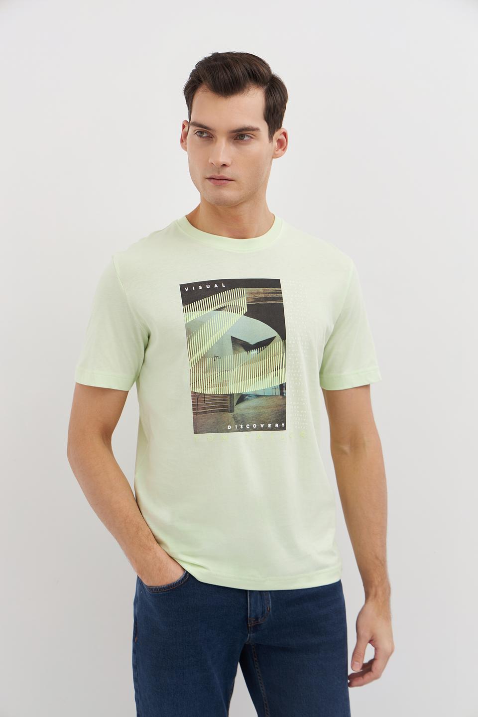 Футболка Tom Tailor с принтом лайм