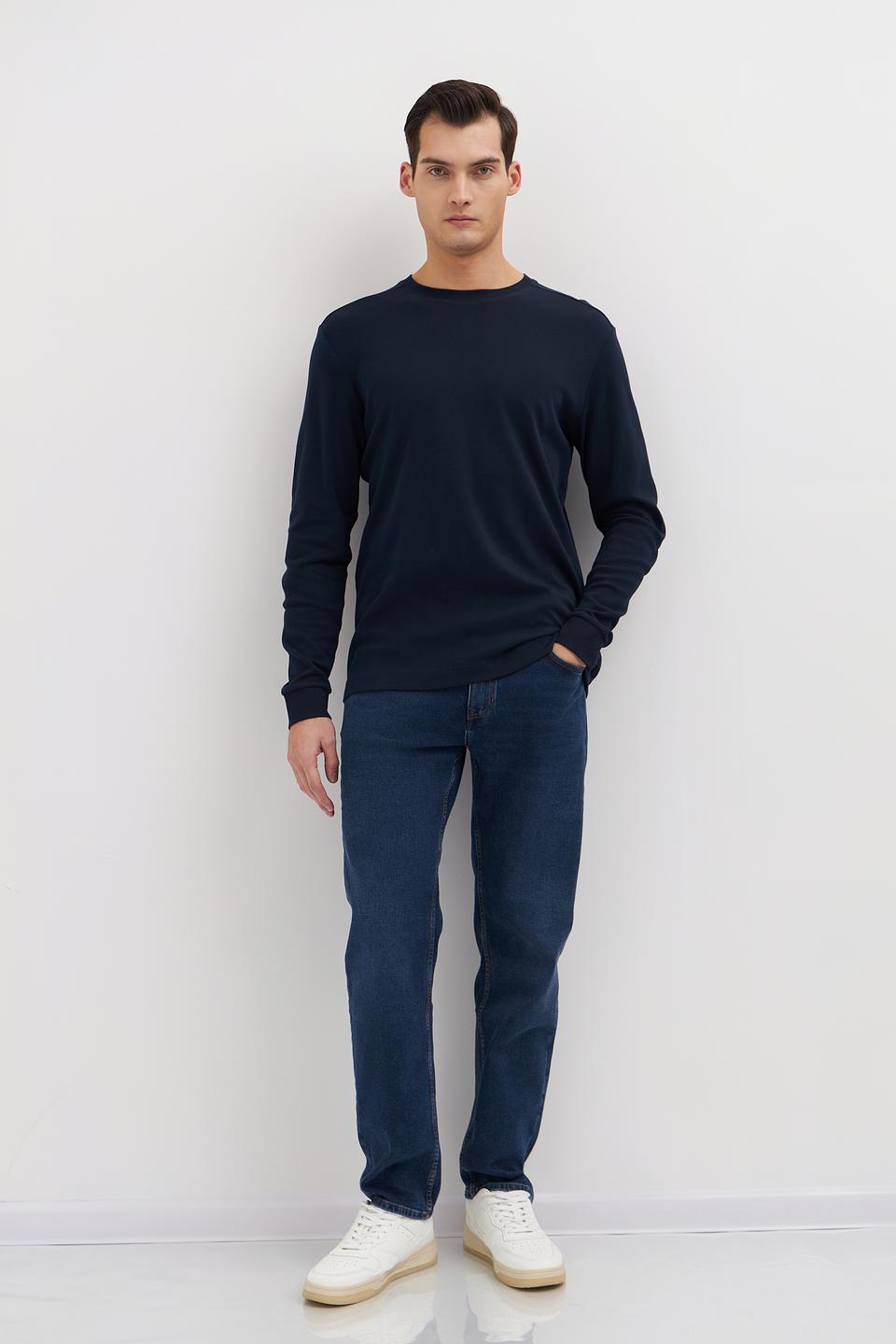 Лонгслив Tom Tailor темно-синий