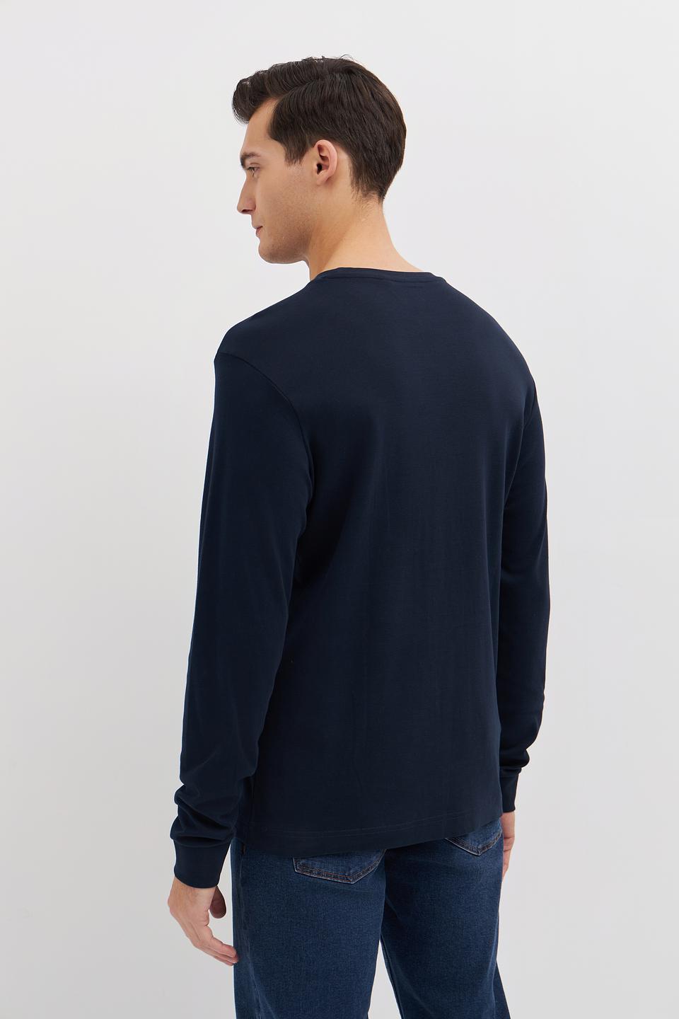 Лонгслив Tom Tailor темно-синий