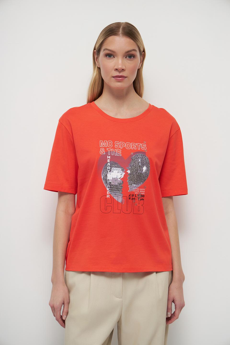 Футболка Marc Cain Sports оранжевая