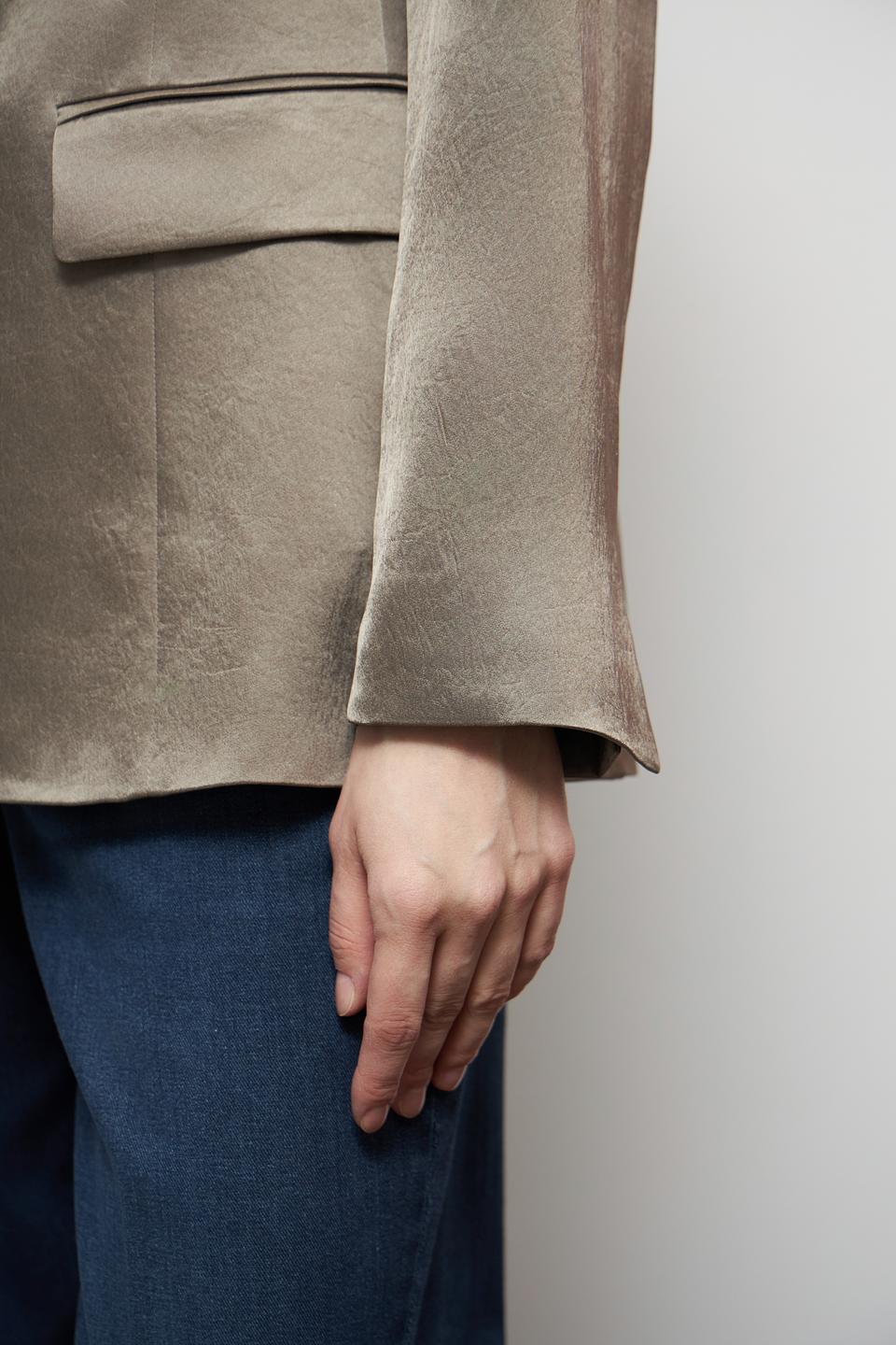 Жакет Marc Cain атласный бежевый