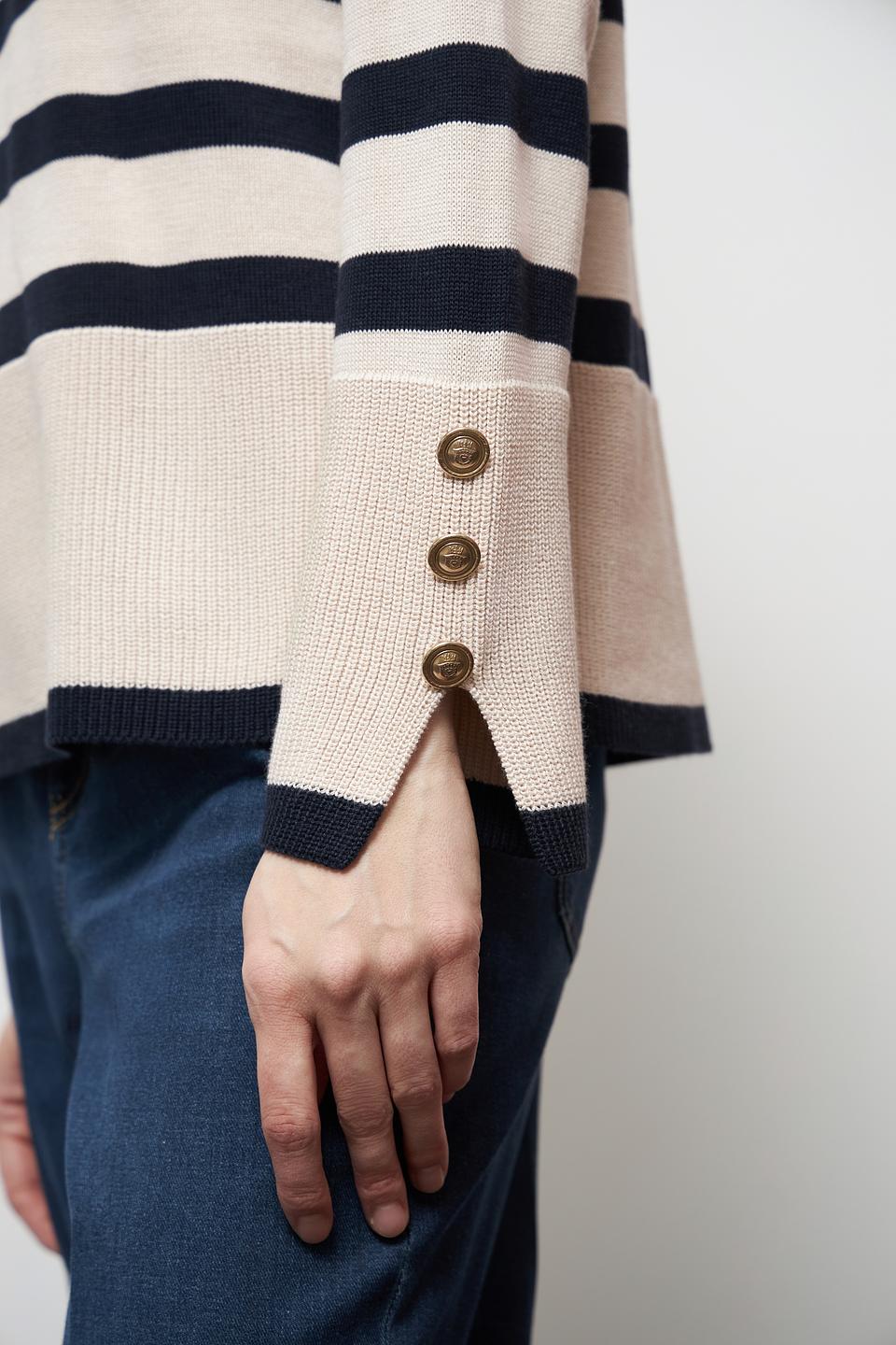 Пуловер Betty Barclay в полоску бежевый