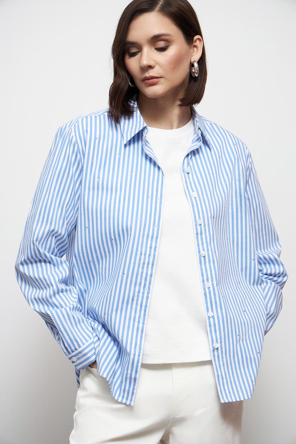 Рубашка Betty Barclay в полоску голубую