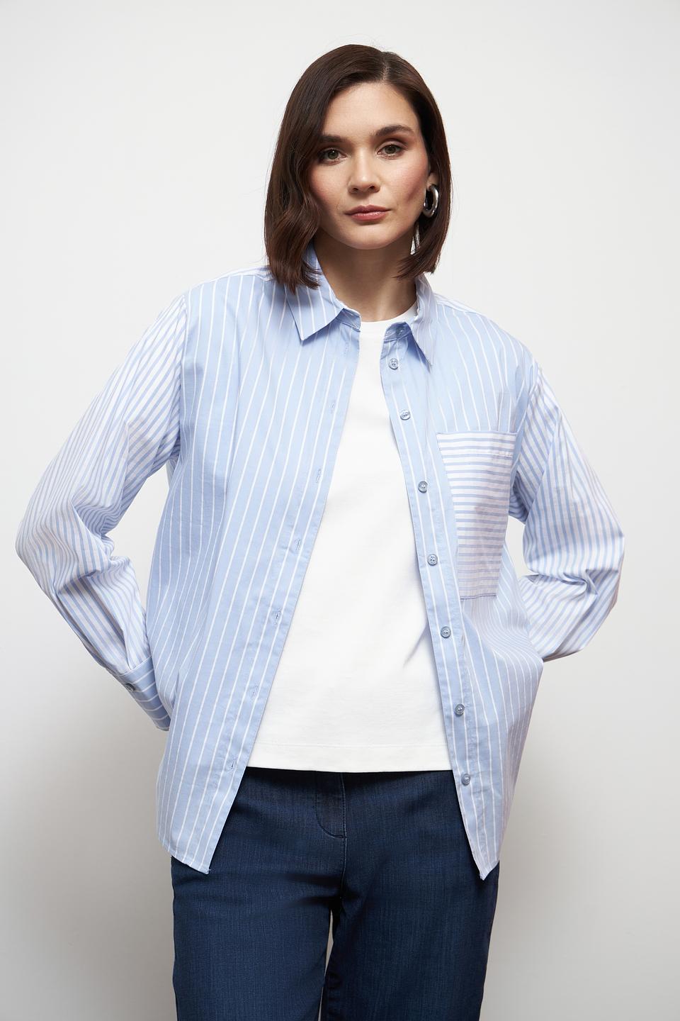 Рубашка Betty Barclay в полоску голубую