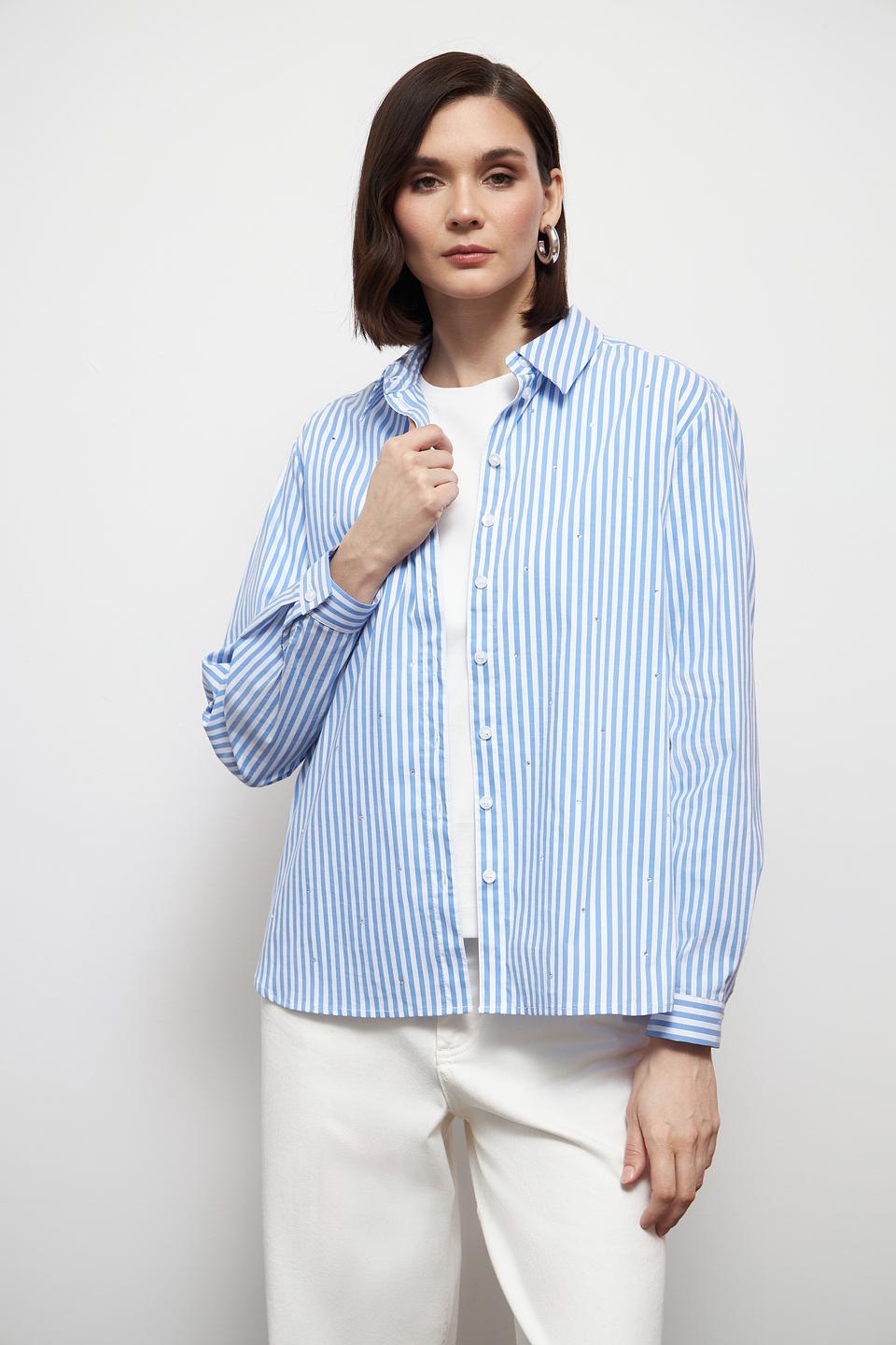 Рубашка Betty Barclay в полоску голубую