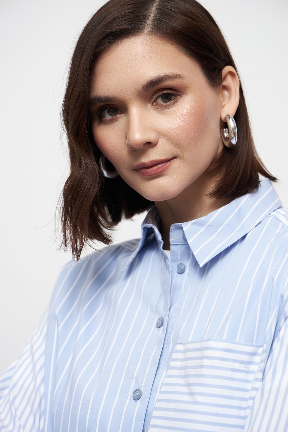 Рубашка Betty Barclay в полоску голубую