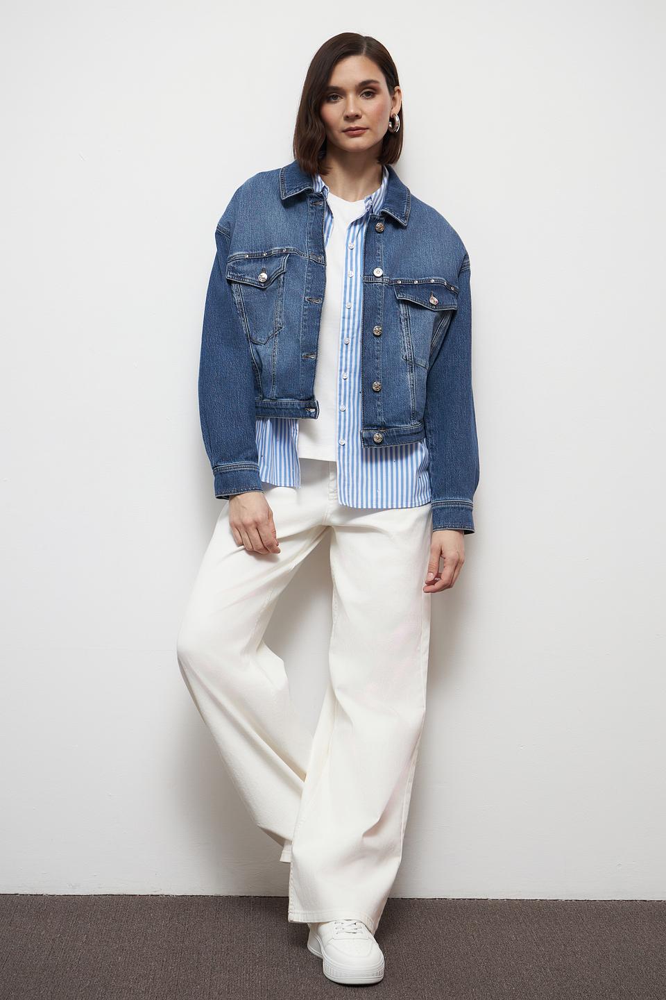 Жакет Oui джинсовый оверсайз