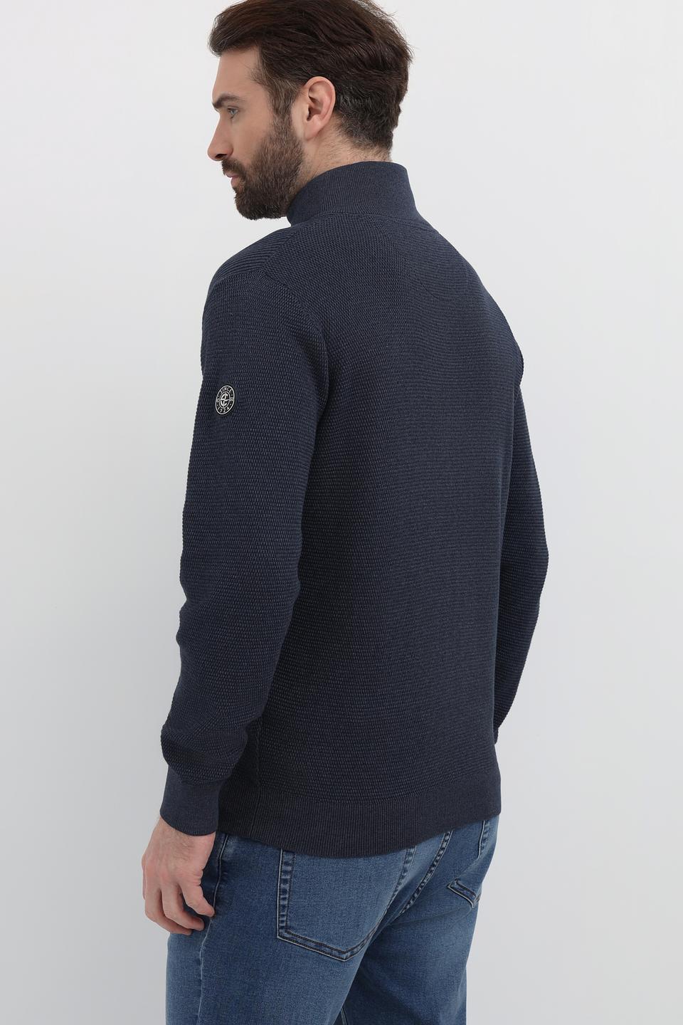 Джемпер Casa Moda с молнией синий