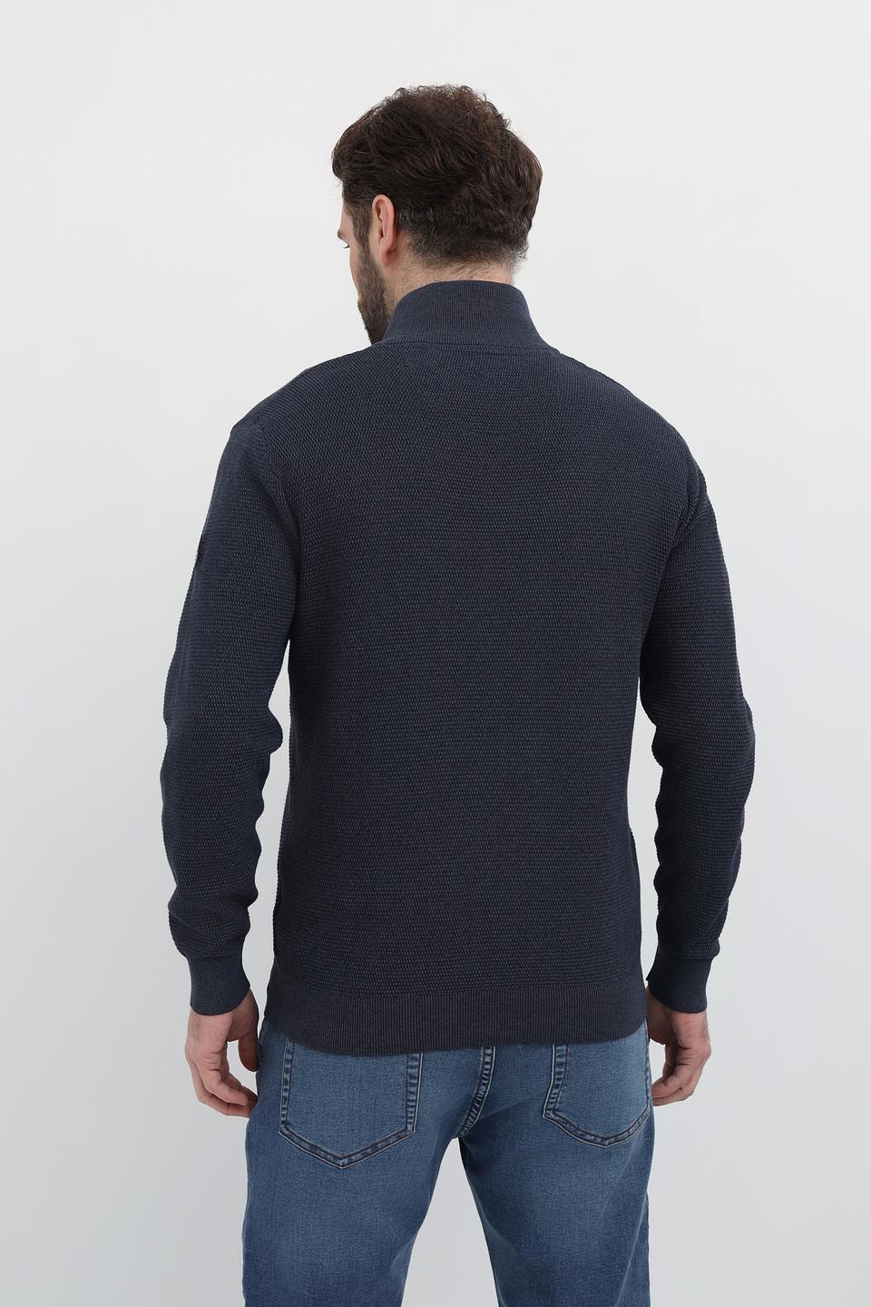 Джемпер Casa Moda с молнией синий