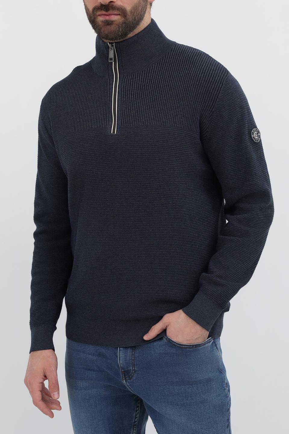 Джемпер Casa Moda с молнией синий