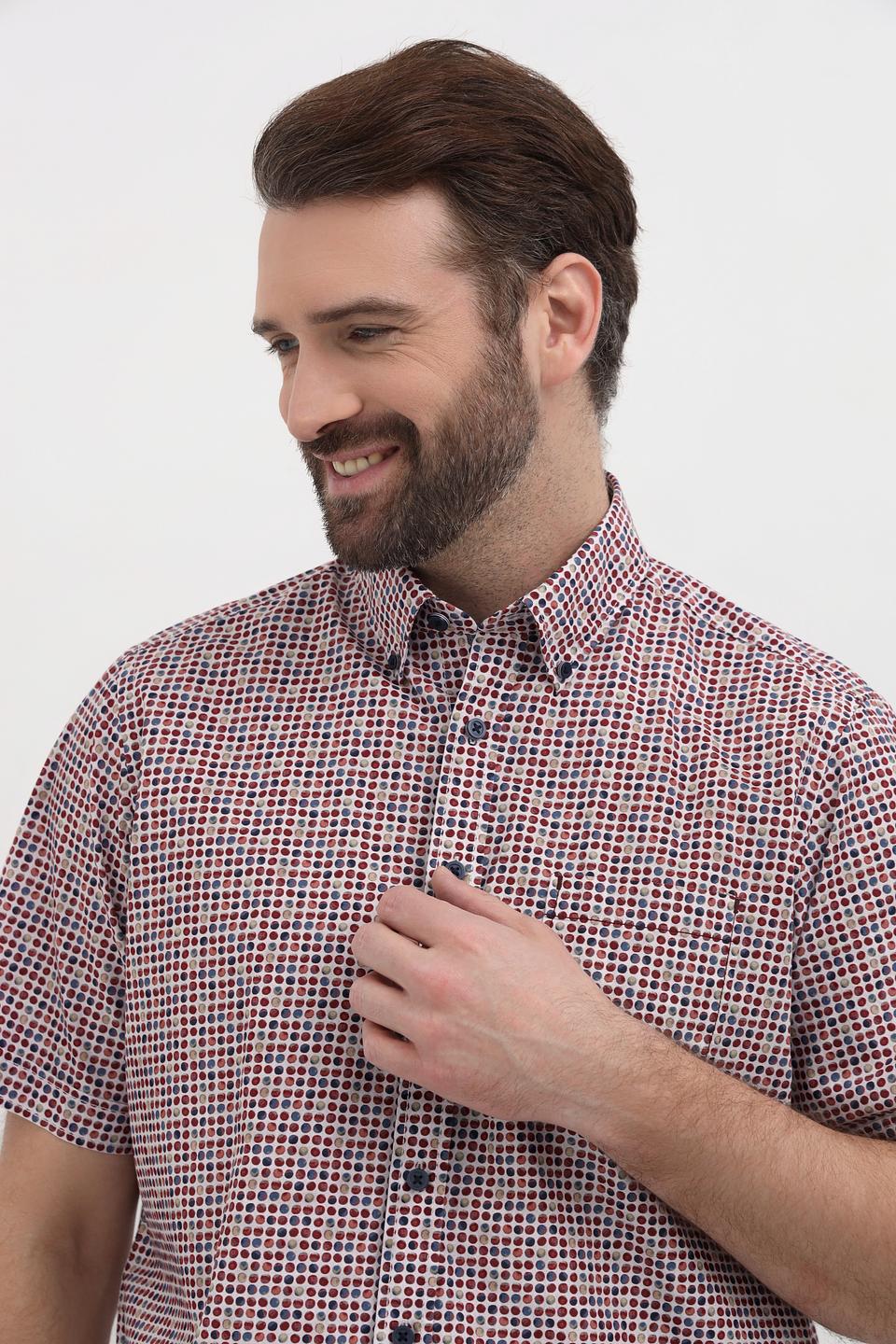 Рубашка кр-рукав Casa Moda в клетку