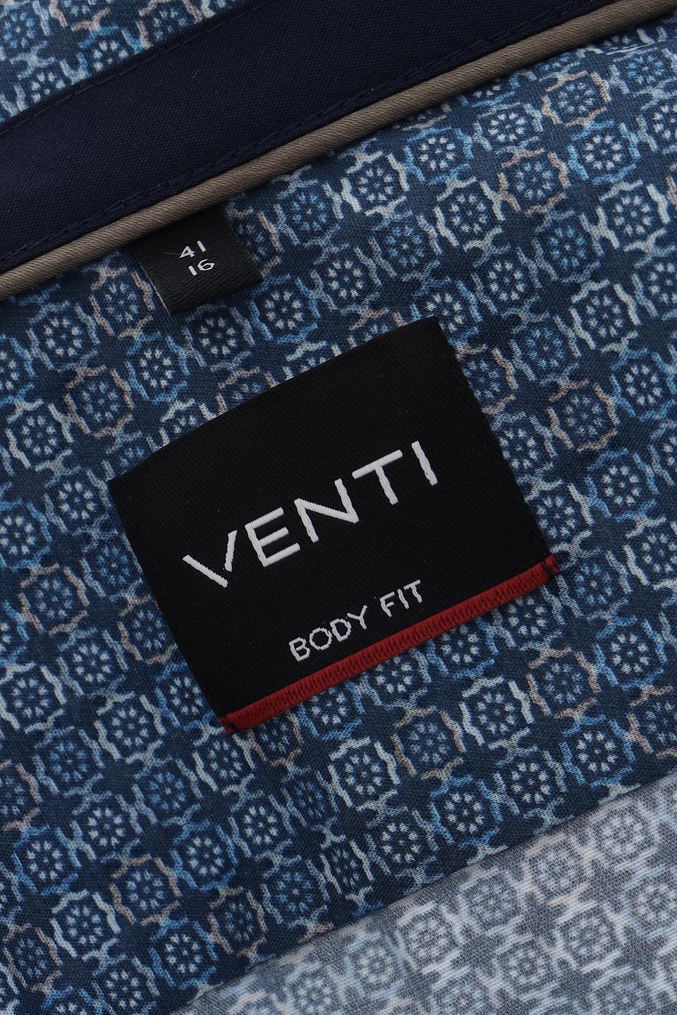 Рубашка Venti с принтом синий