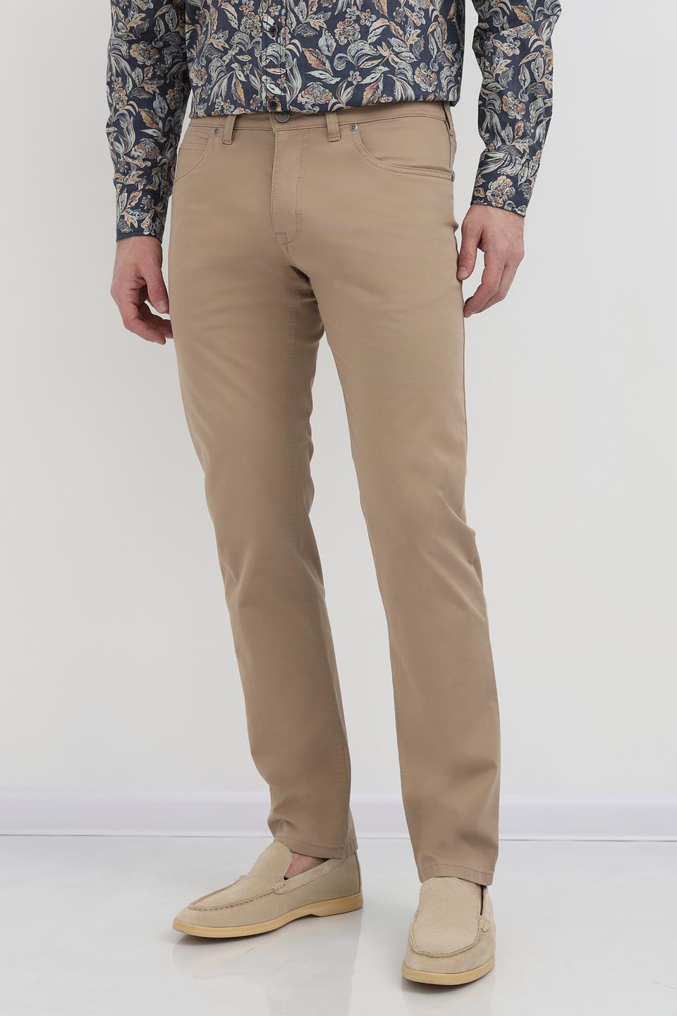 Брюки Gardeur бежевые slim fit