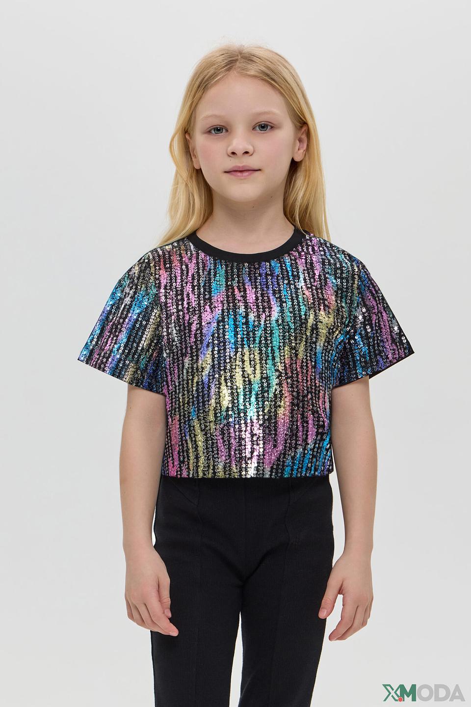 Блуза Choupette с пайетками мультиколор