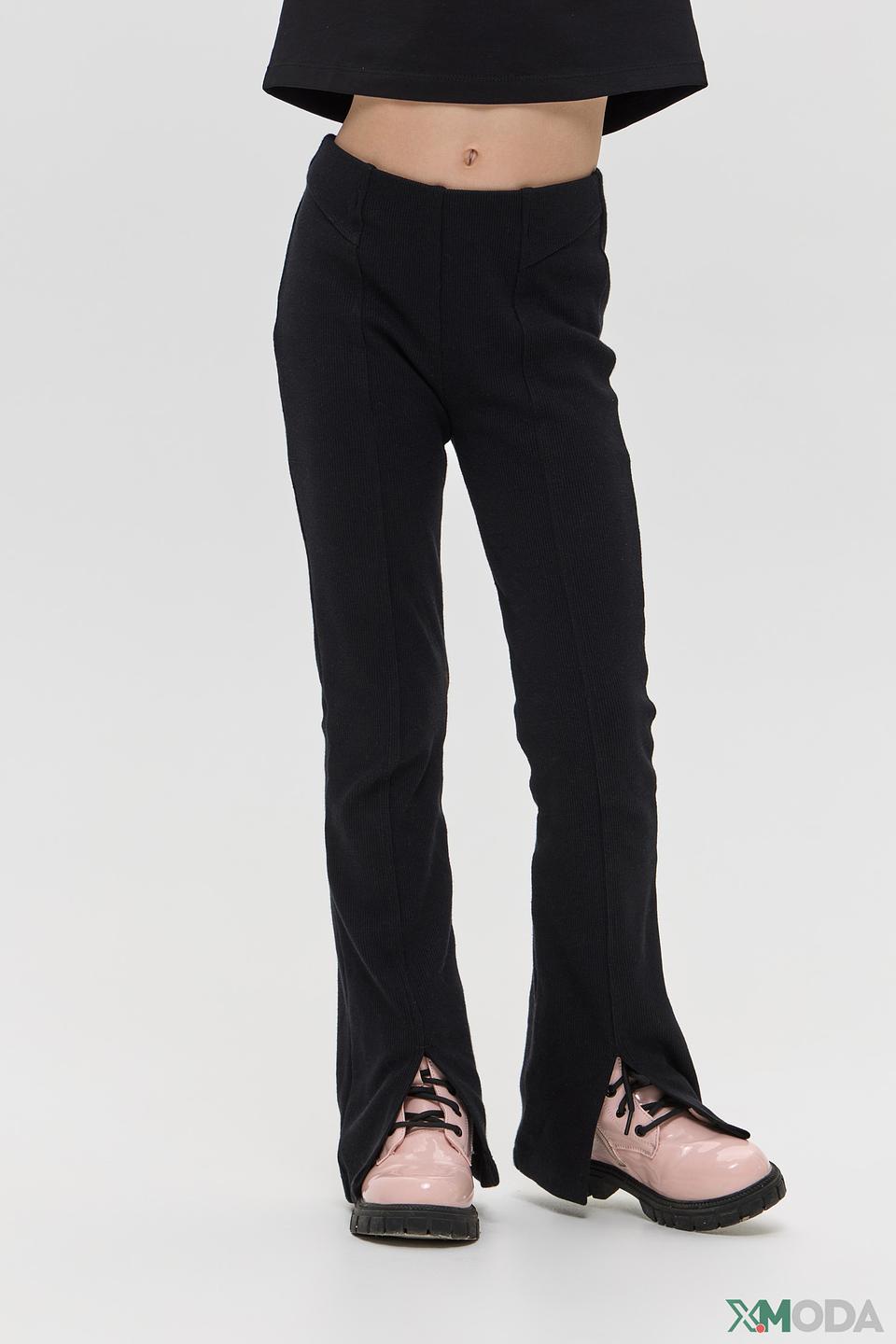 Брюки Choupette дев. с разрезами черные