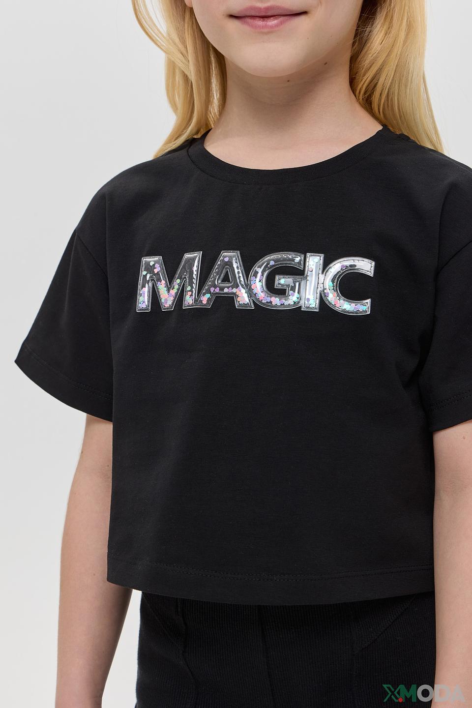 Блуза Choupette дев. с надписью Magic чёрная
