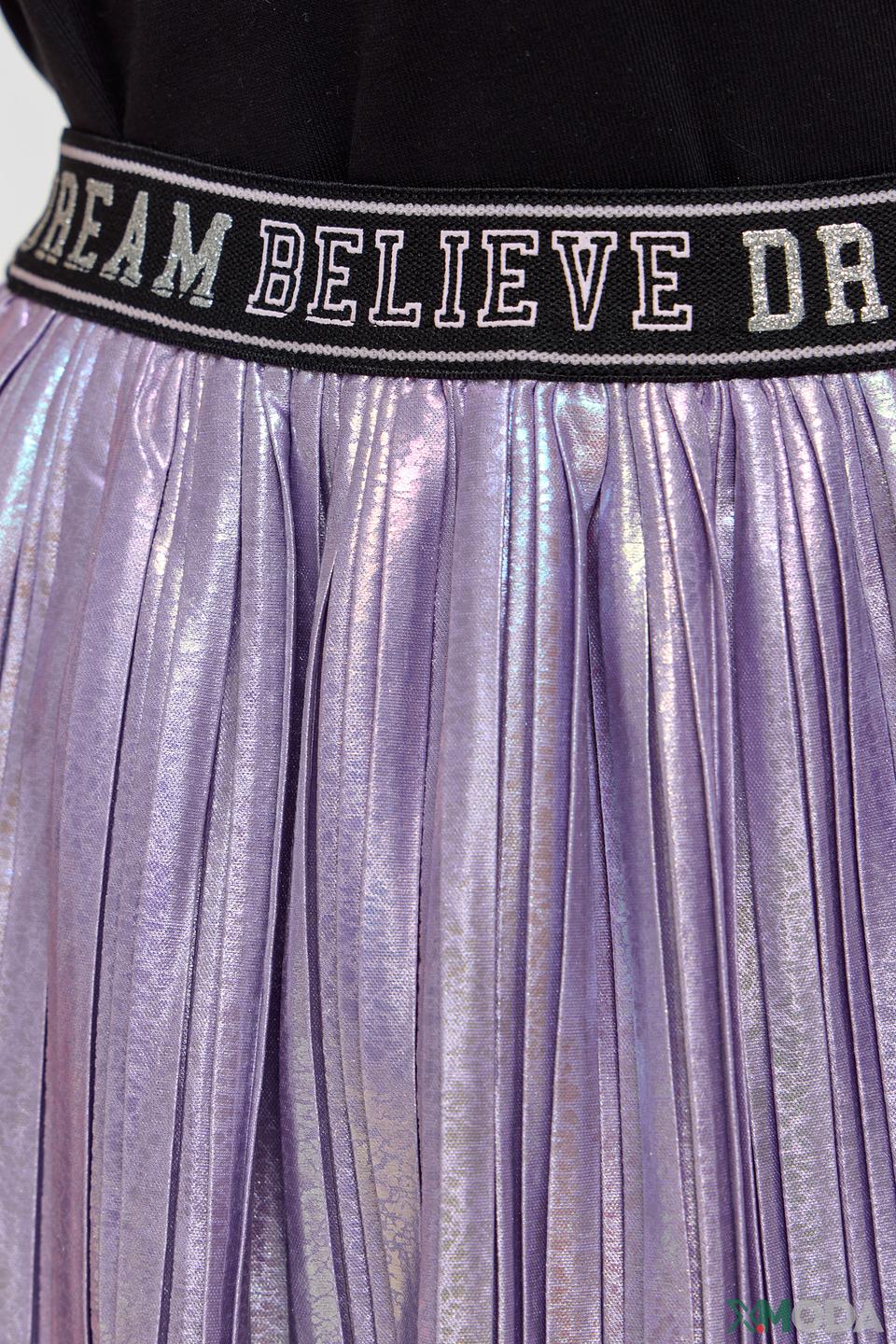Юбка плиссе Choupette для девочки сиреневая