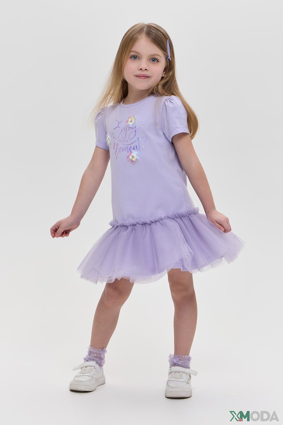 Платье Choupette сиреневое с декором