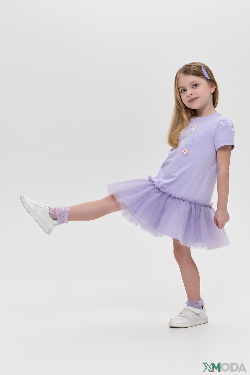 Платье Choupette сиреневое с декором
