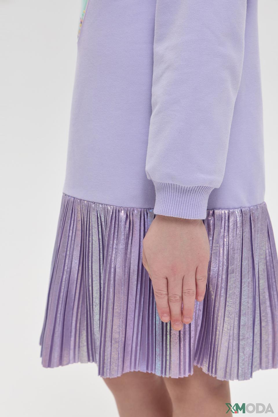 Платье Choupette дев. с сердцем лавандовое