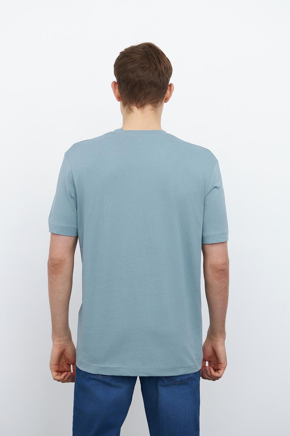 Футболка Tom Tailor голубая с принтом