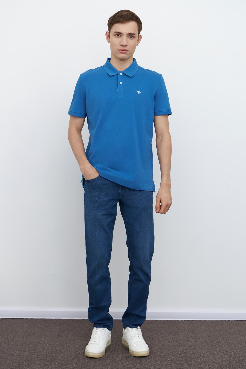 Поло Tom Tailor голубое