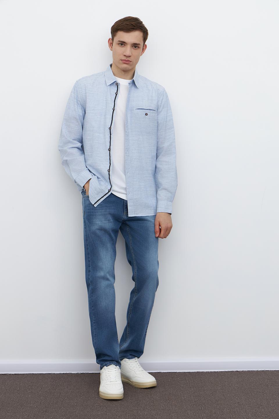 Рубашка дл Tom Tailor голубая