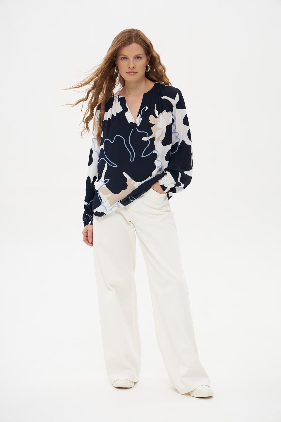 Блуза Tom Tailor с принтом