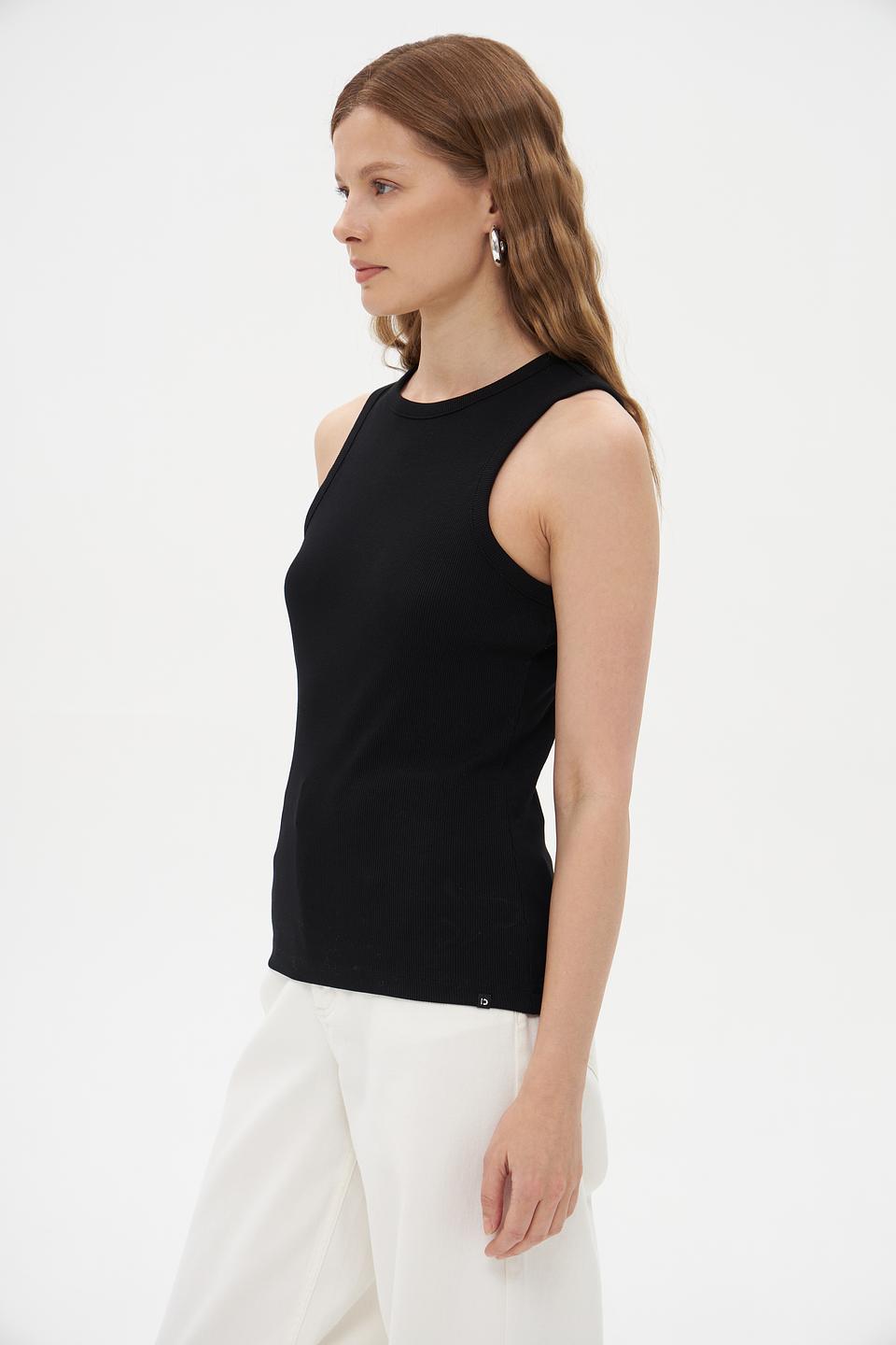 Топ Tom Tailor denim чёрный