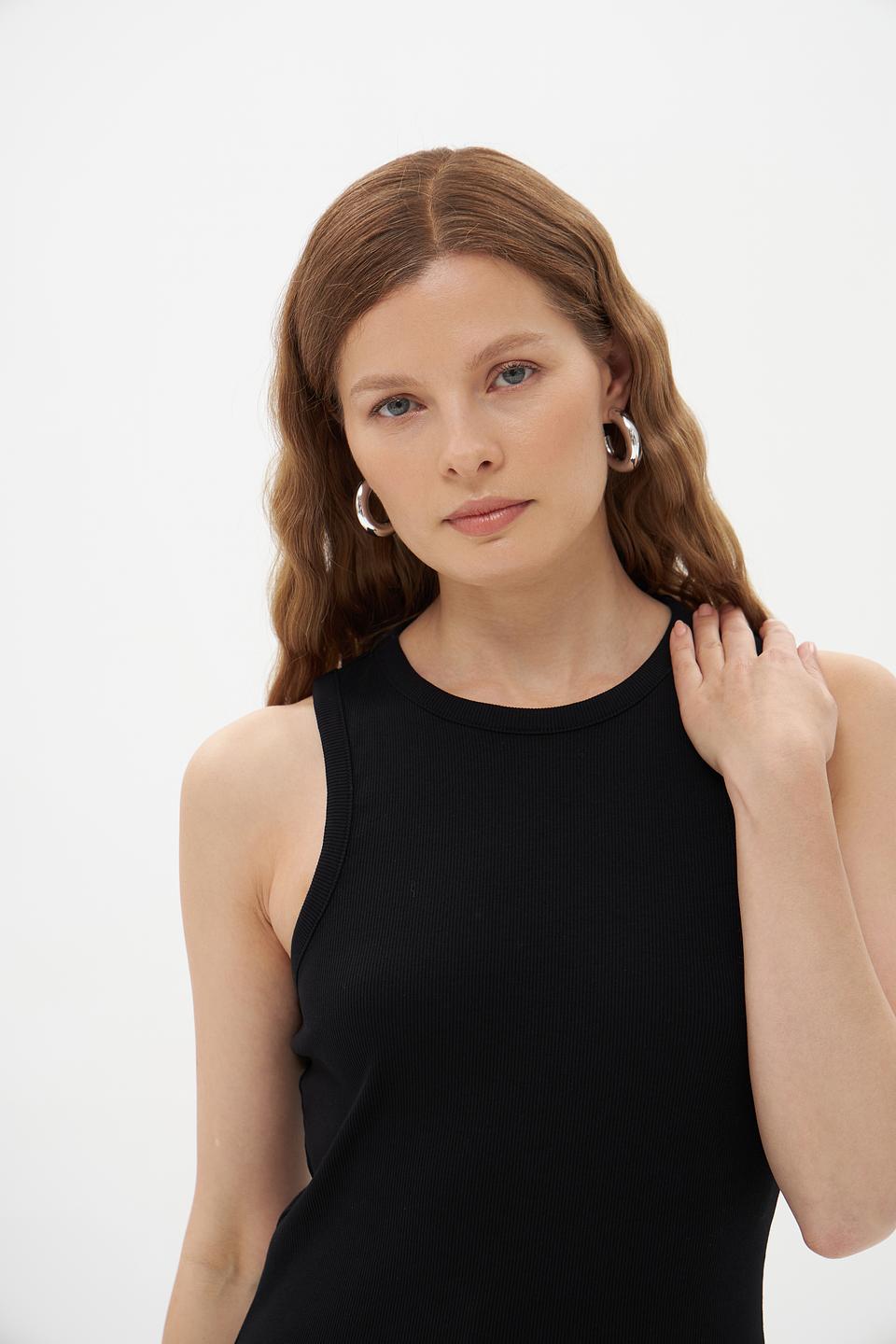 Топ Tom Tailor denim чёрный