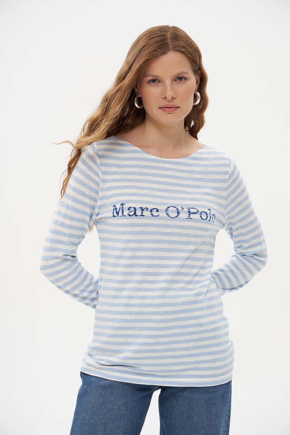 Лонгслив Marc O Polo в полоску голубой