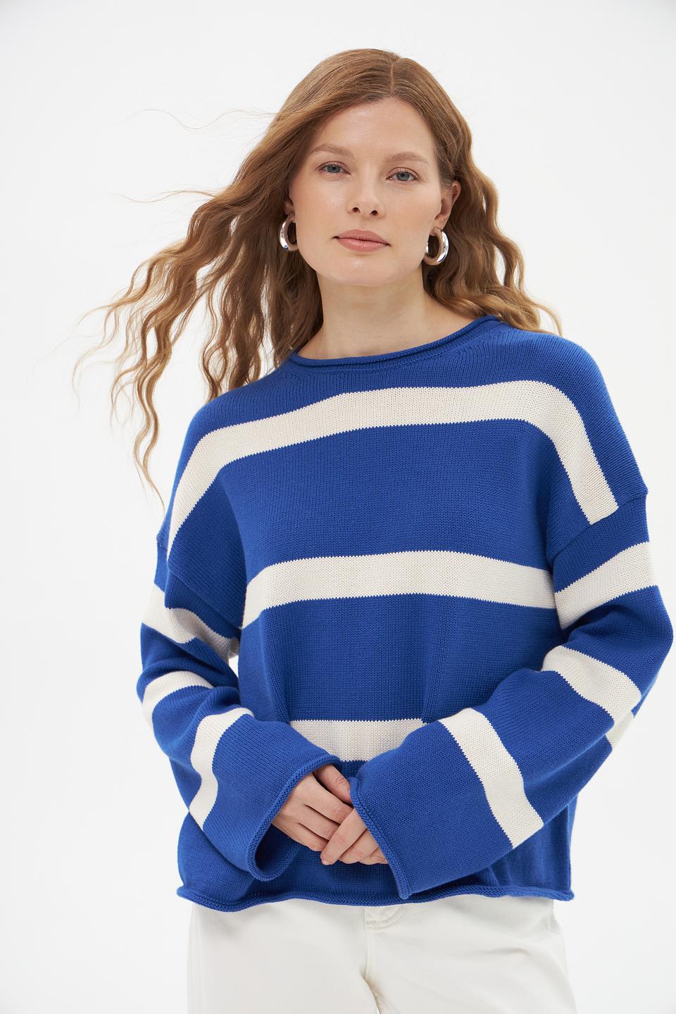 Пуловер Marc O Polo в полоску синий
