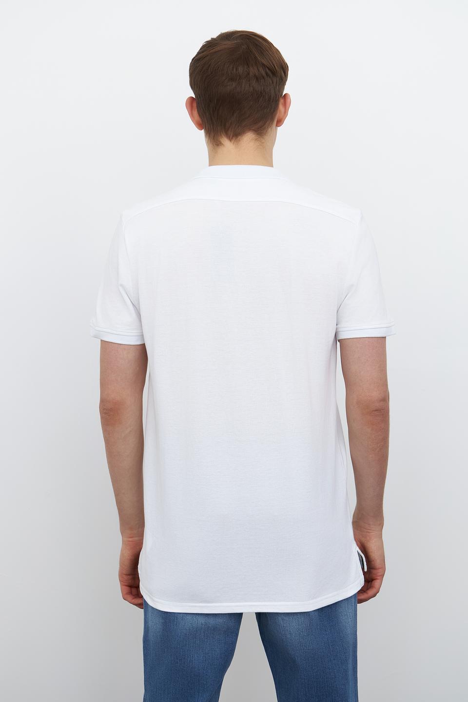 Поло Time Zone мужское белое