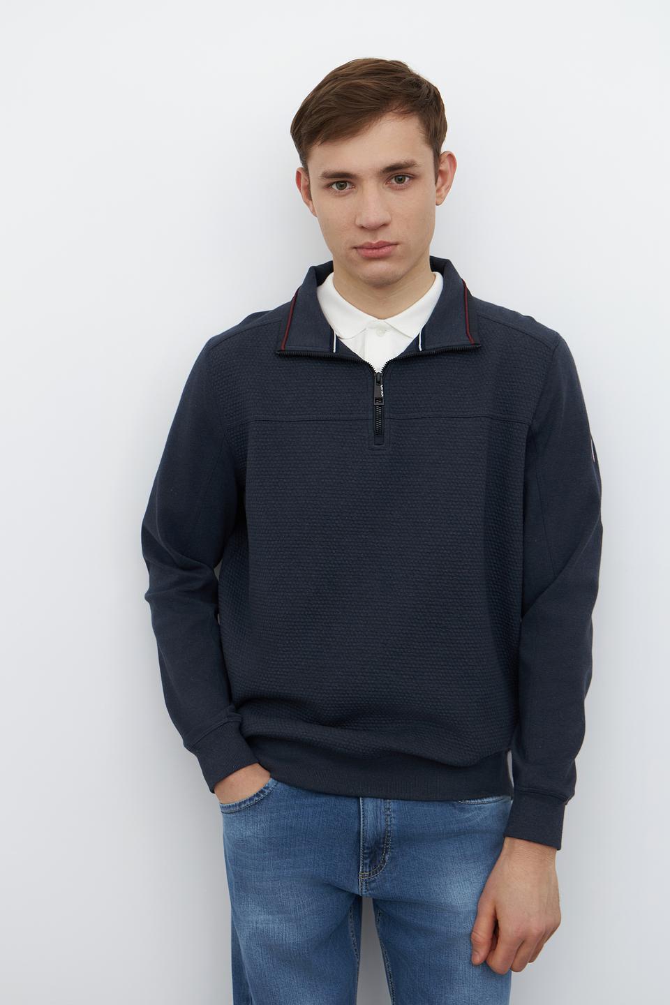 Джемпер Casa Moda с молнией темно-синий