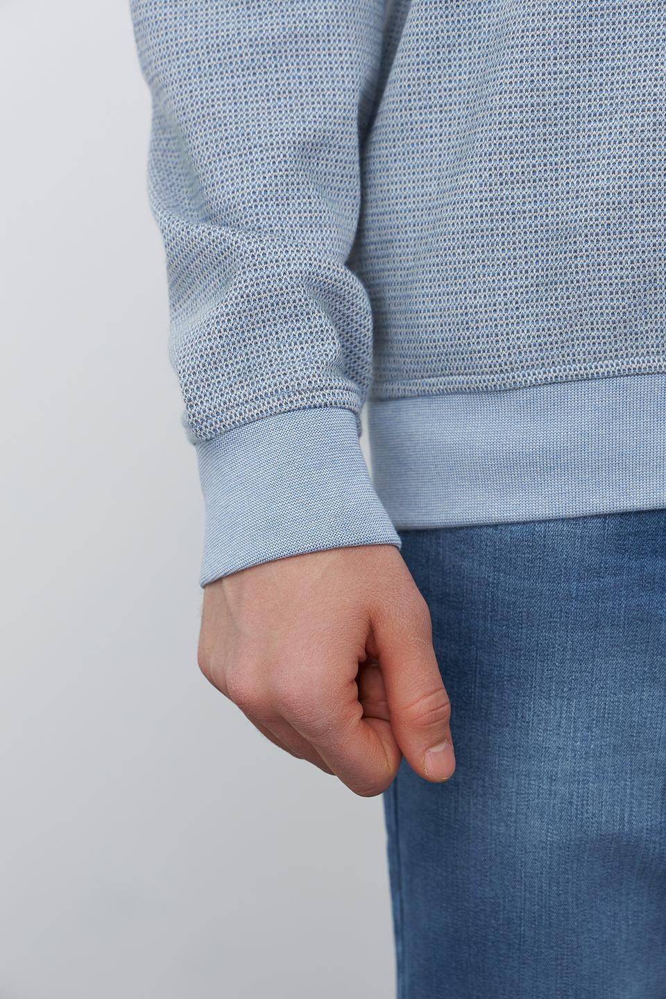 Джемпер Bugatti с молнией голубой