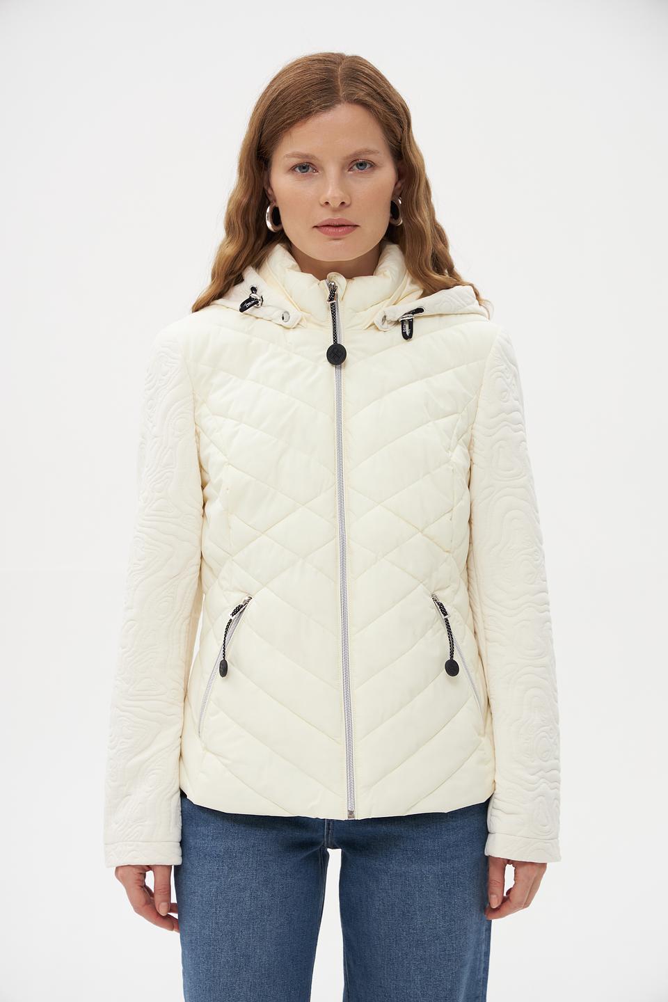 Куртка District стеганая бежевая