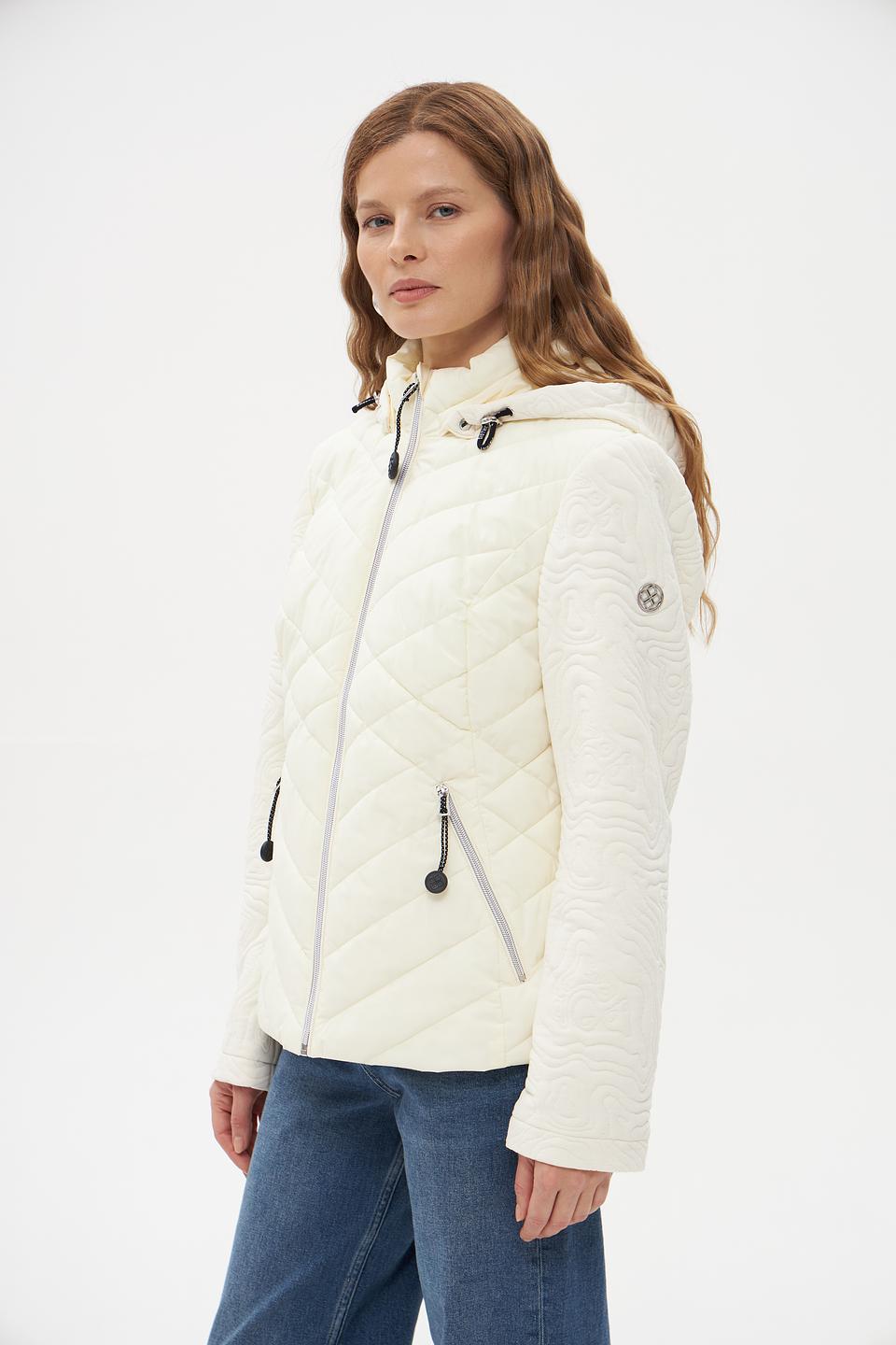 Куртка District стеганая бежевая