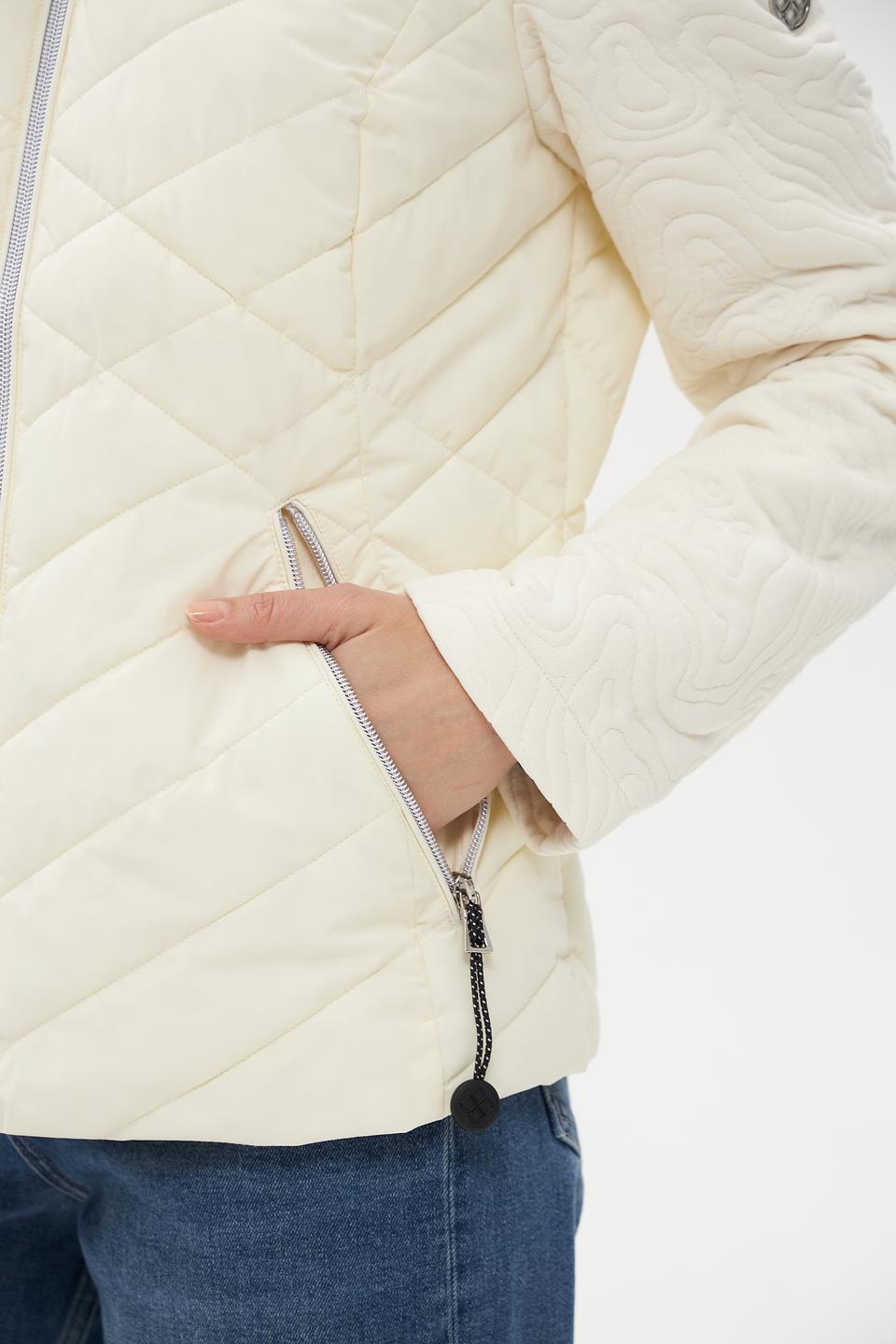 Куртка District стеганая бежевая