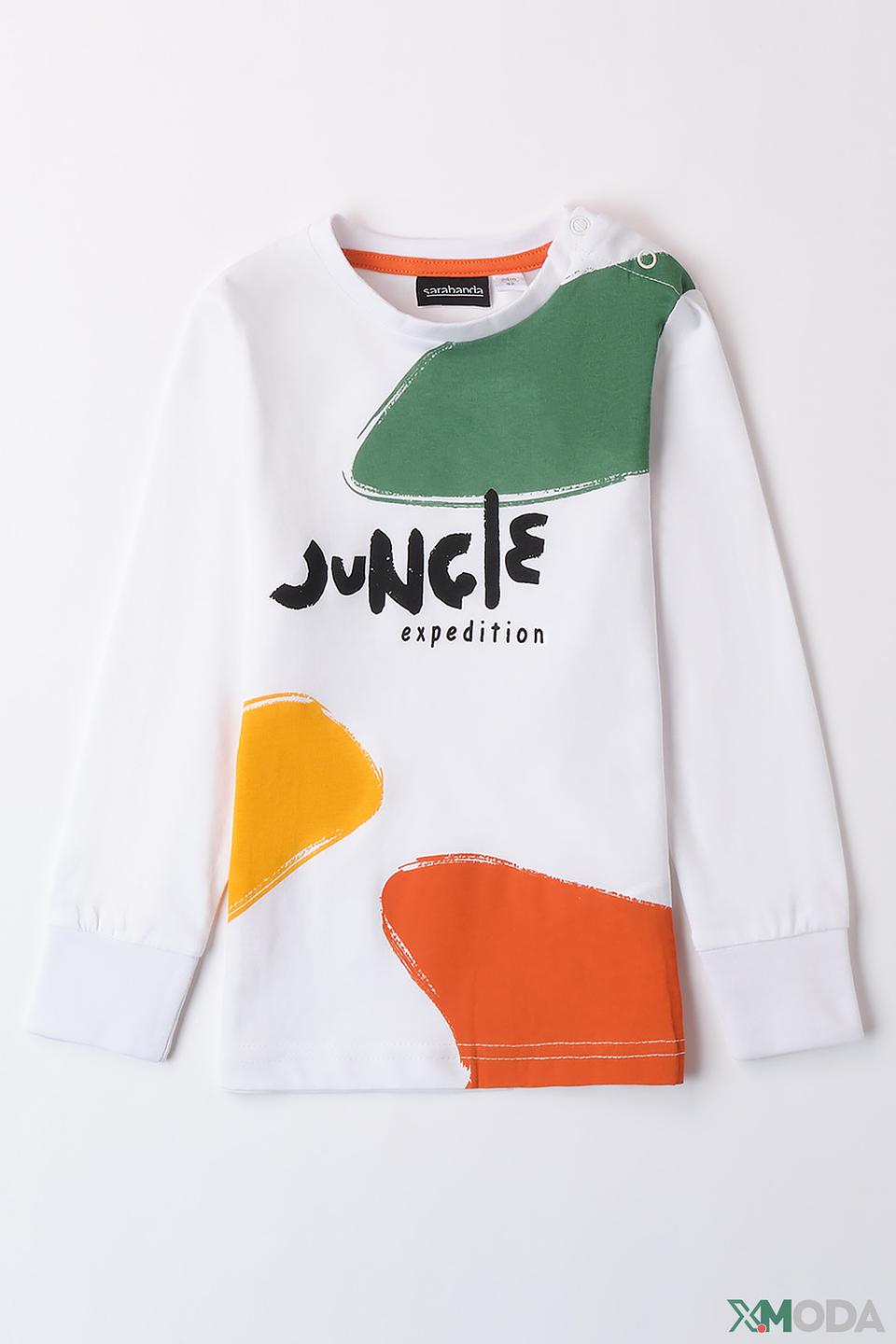 Джемпер Sarabanda "Jungle expedition" белый