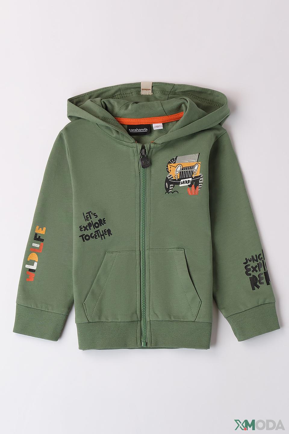 Джемпер Sarabanda зелёный с сафари