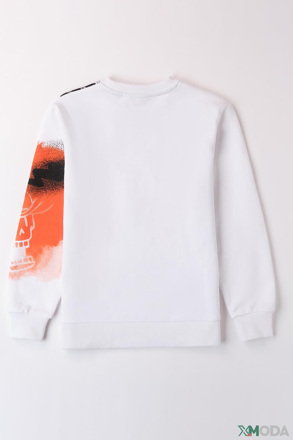 Джемпер Sarabanda с принтом белый