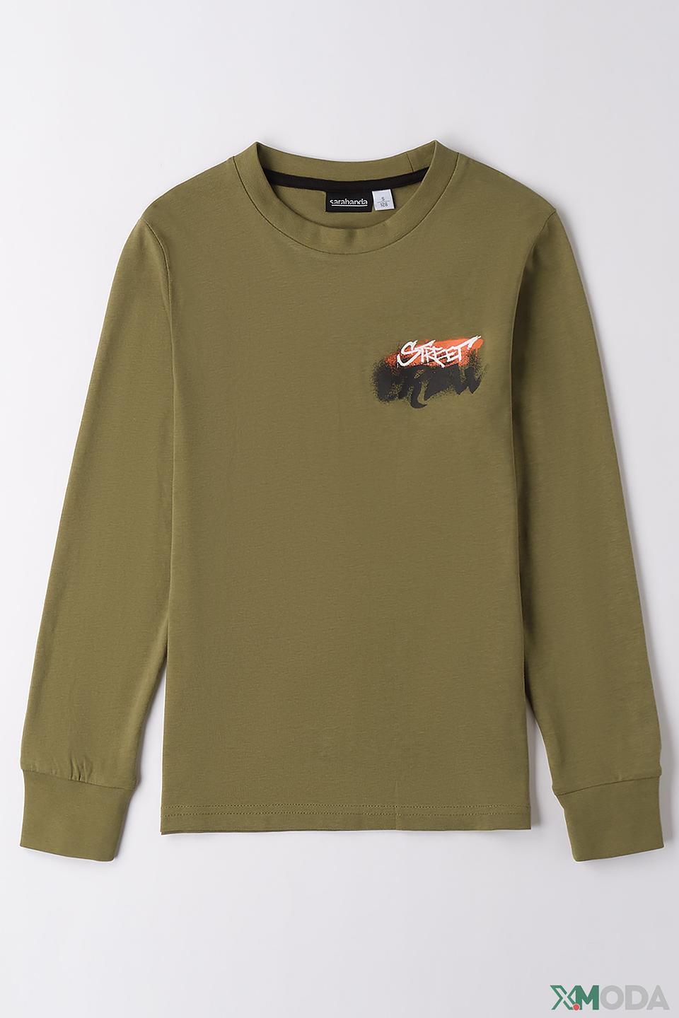 Джемпер Sarabanda с принтом хаки