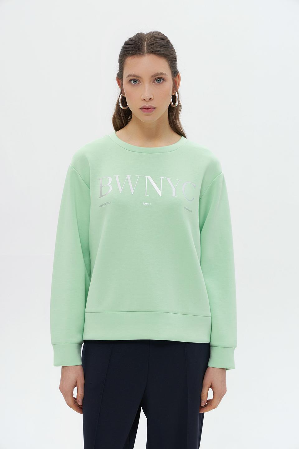 Пуловер Broadway NYC мятный