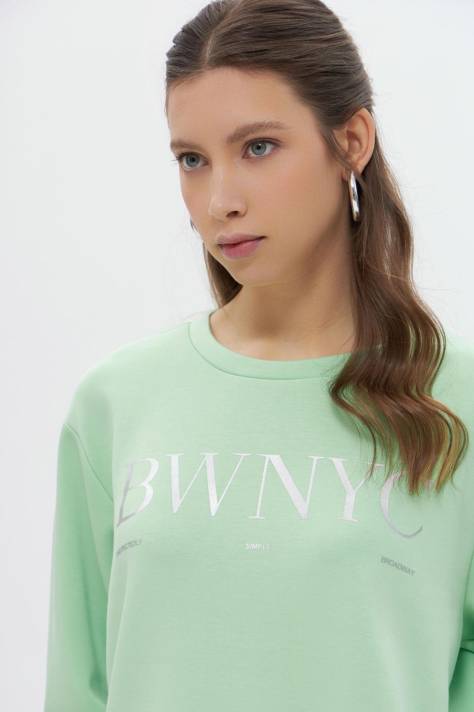 Пуловер Broadway NYC мятный