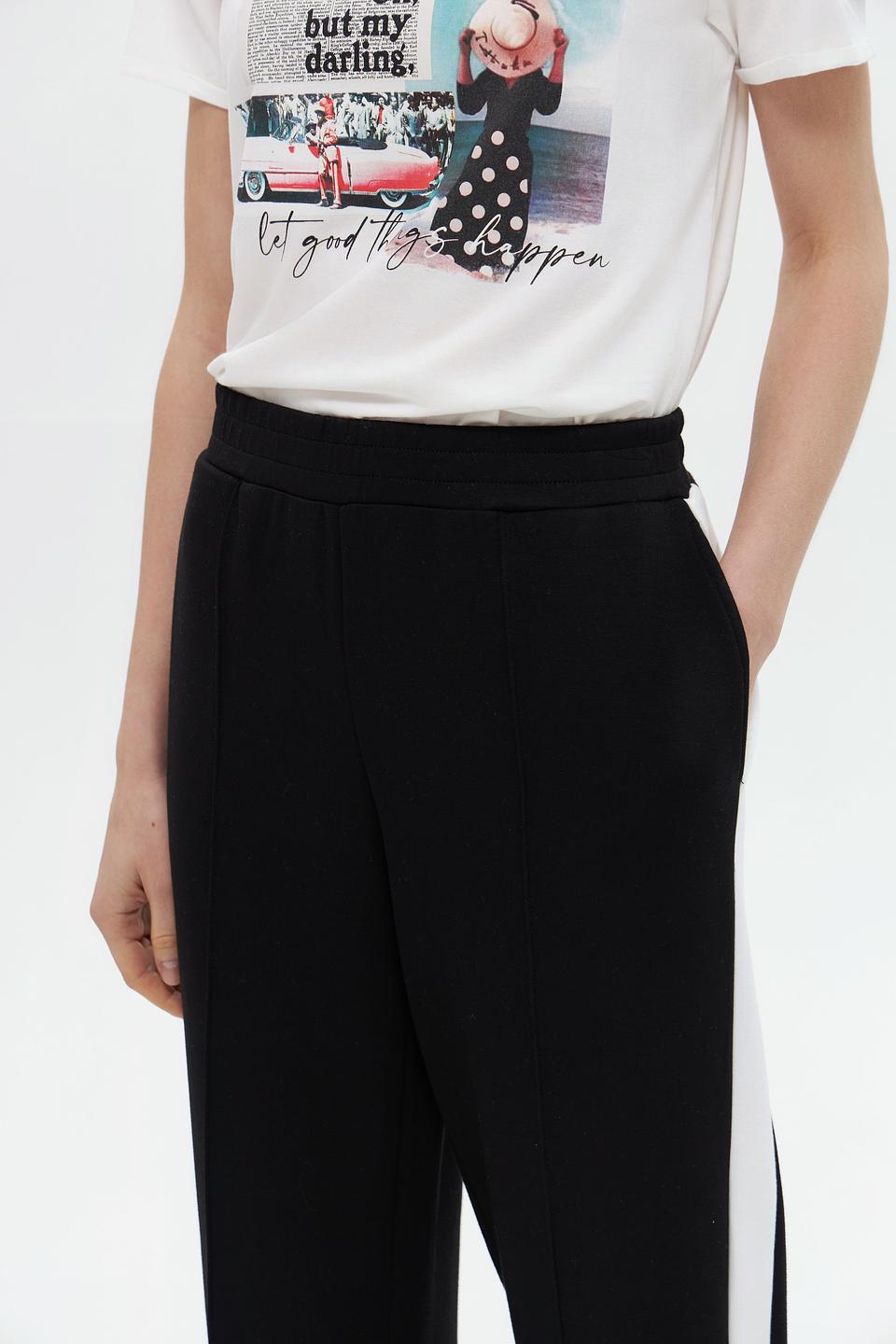 Брюки клёш Broadway чёрные